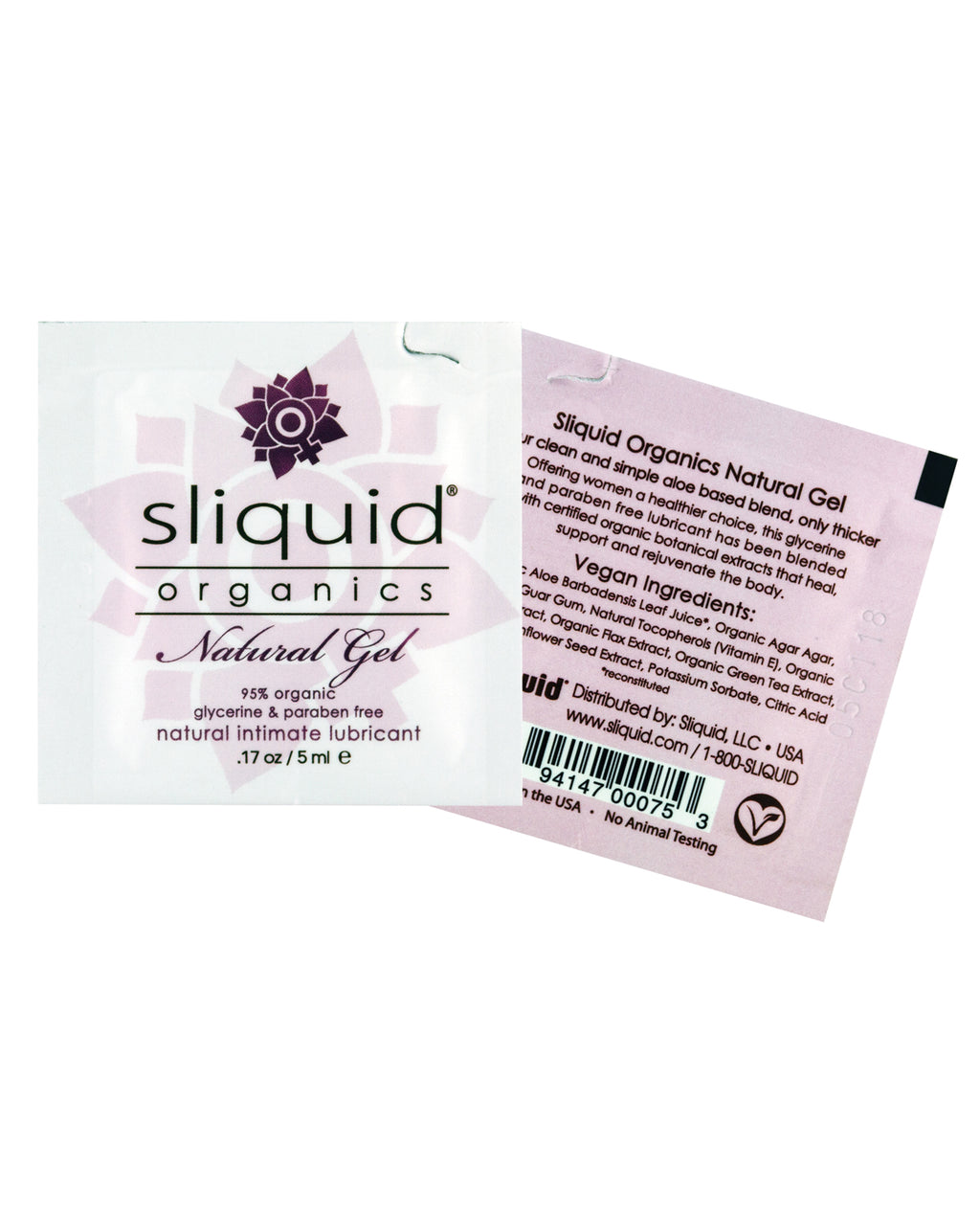 Sliquid Organics Natural Lubricating Gel - . Pillow