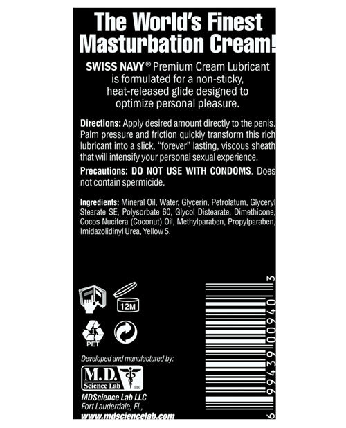 Swiss Navy Premium Masturbation Cream - Tube