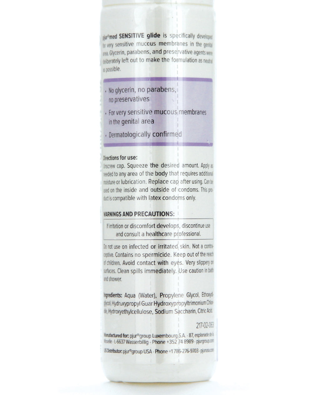 Pjur Med Sensitive Glide Water Based Personal Lubricant - Bottle
