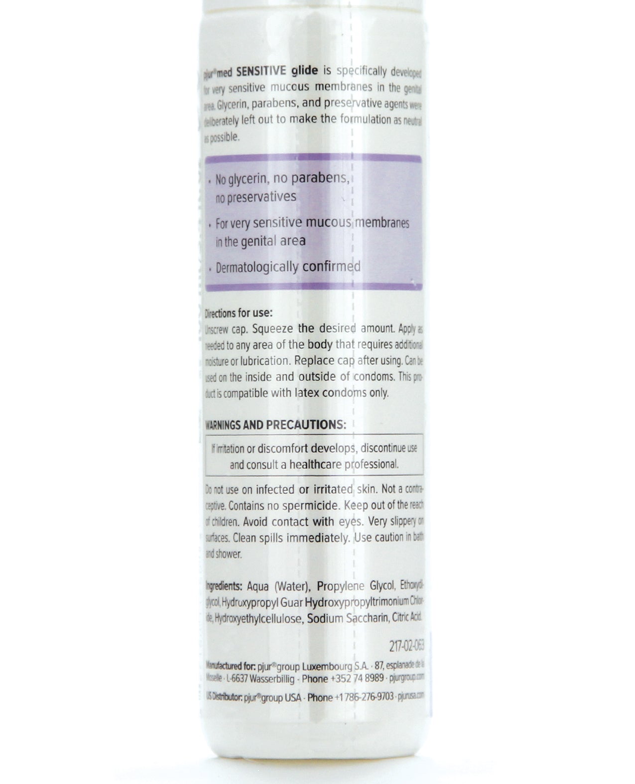 Pjur Med Sensitive Glide Water Based Personal Lubricant - Bottle