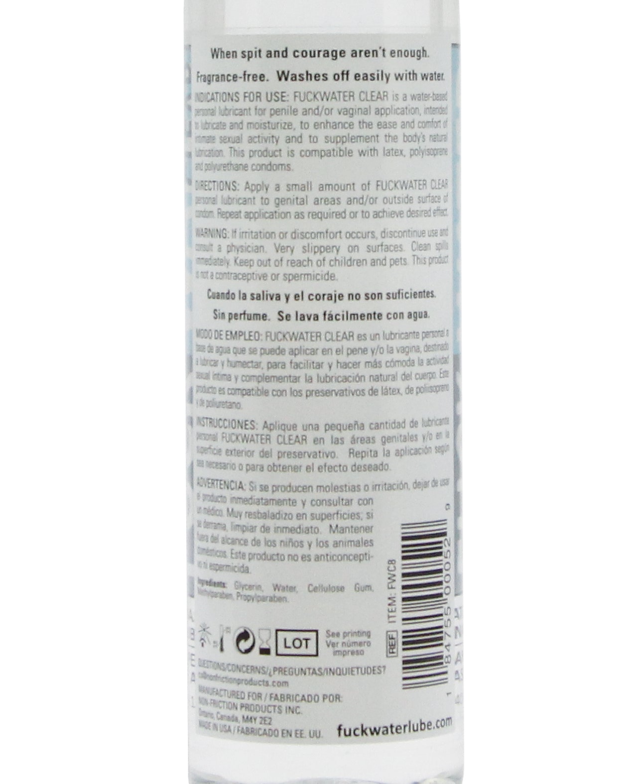 Fuck Water Clear H2O - Bottle