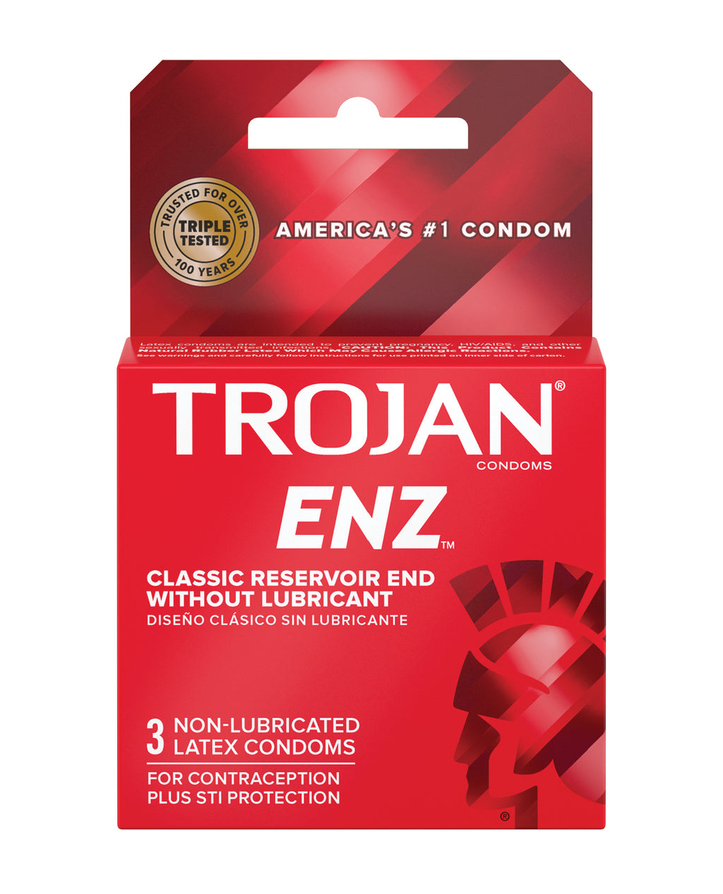 Trojan Enz Non - Lubricated - Box of 3