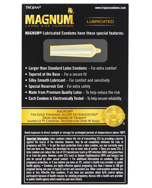 Trojan Magnum Condoms - Box of