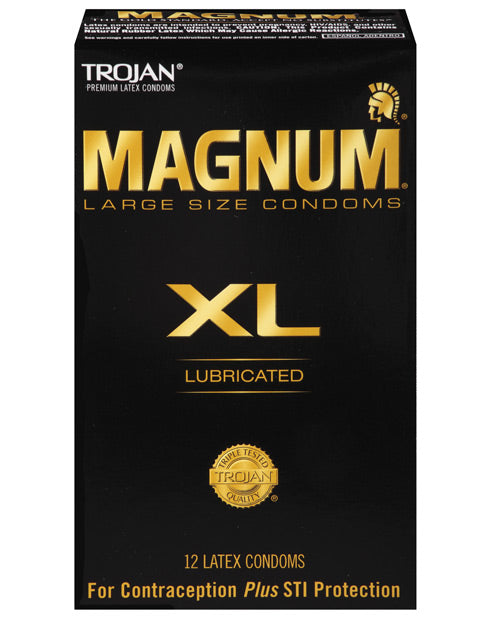Trojan Magnum Lubricated Condoms - Box of
