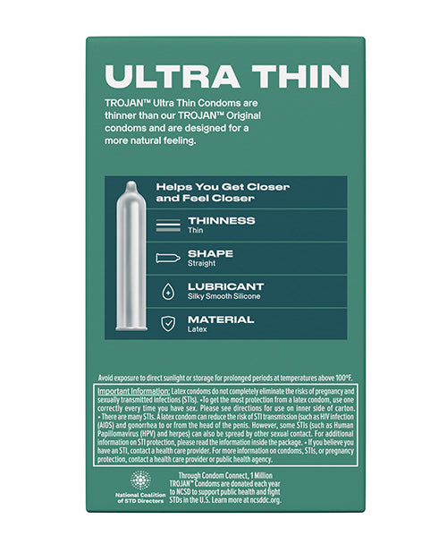 Trojan Ultra Thin Condoms - Box of