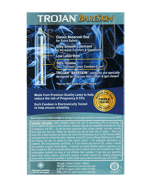 Trojan BareSkin Condoms - Box of