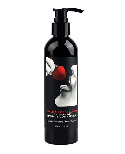 Earthly Body Hemp Seed by Night Edible Lotion - Strawberry