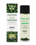 EXSENS of Paris Organic Body Oil w/Stones - Adventurine Avocado