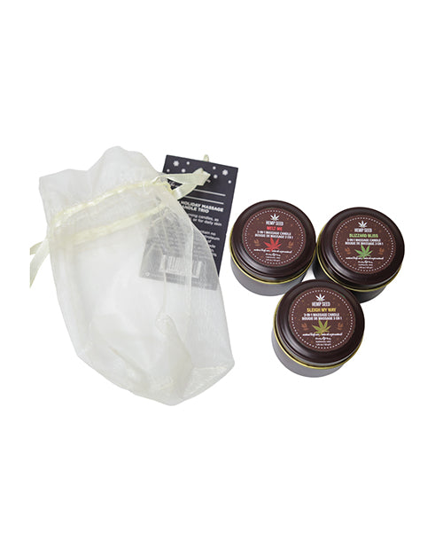 Earthly Body 2026 Holiday 1 Candle Trio Gift - Asst. Scents