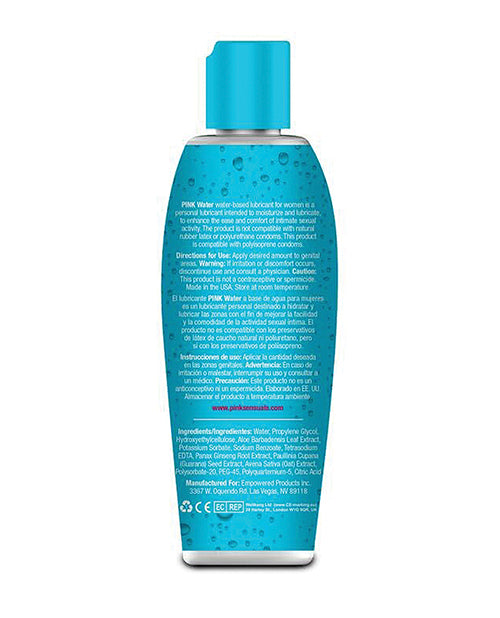 Pink Water Lube - Flip Top Bottle