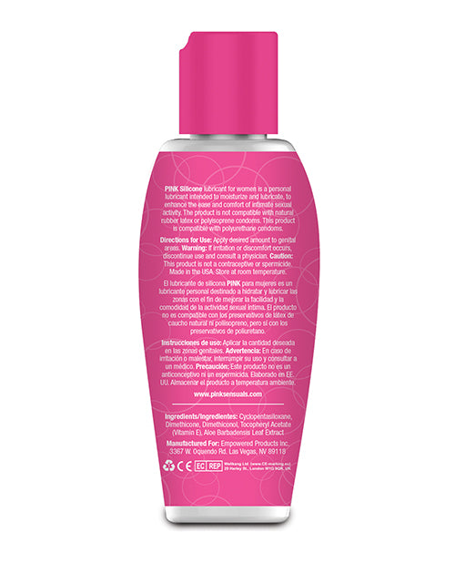 Pink Silicone Lube - Flip Top Bottle
