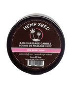 Earthly Body Suntouched Hemp Candle - Round Tin Zen Berry Rose