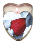 Earthly Body Suntouched Hemp Edible Candle - Heart Tin Strawberry