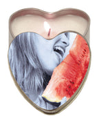 Earthly Body Suntouched Hemp Edible Candle - Heart Tin Watermelon