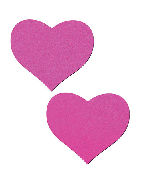 Pastease Basic Heart Black Light Reactive - Neon Pink