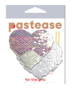 Pastease Color Changing Flip Sequins Heart - Pearl/White