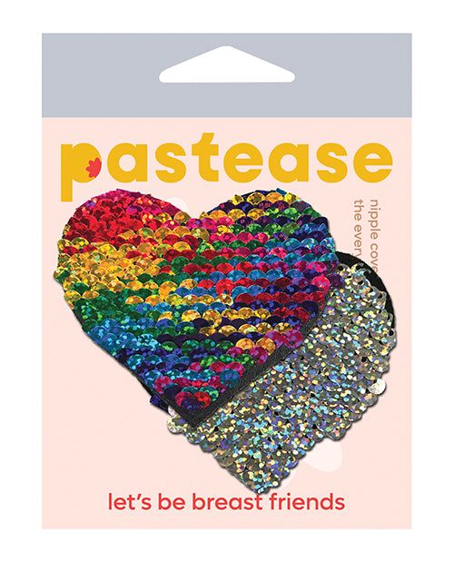 Pastease Color Changing Flip Sequins Heart - Rainbow