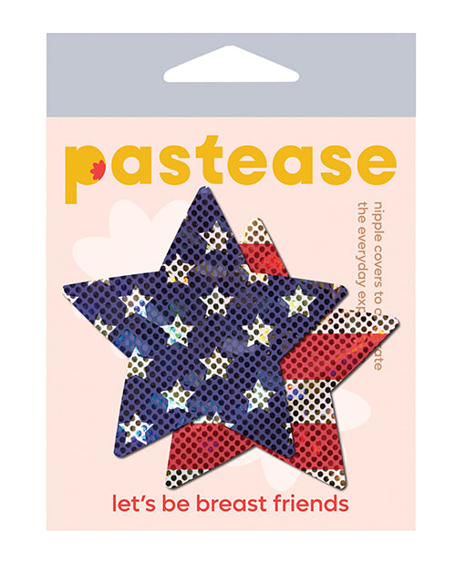 Pastease Glitter Patriotic Star - Red/Blue