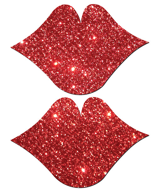 Pastease Glitter Lips - Red