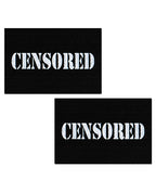 Pastease Censored Pastie - Black/White