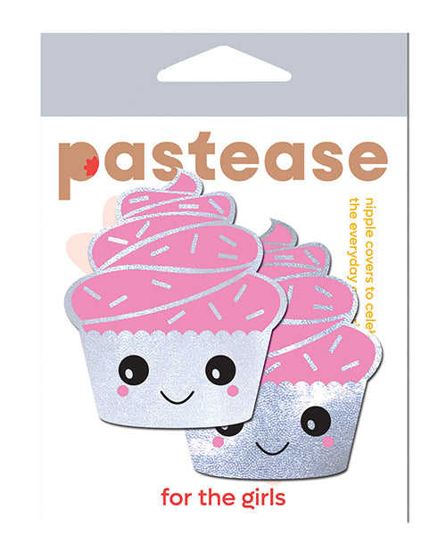 Pastease Cupcake Glittery Frosting Nipple Pastie - White