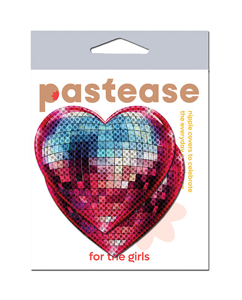 Pastease Sparkling Discoball Heart - Blue and Pink