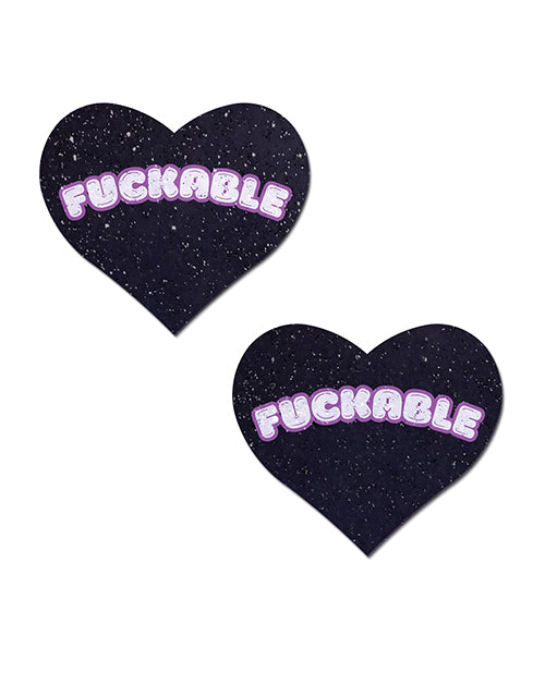 Pastease F*CKABLE Heart - Black/Pink