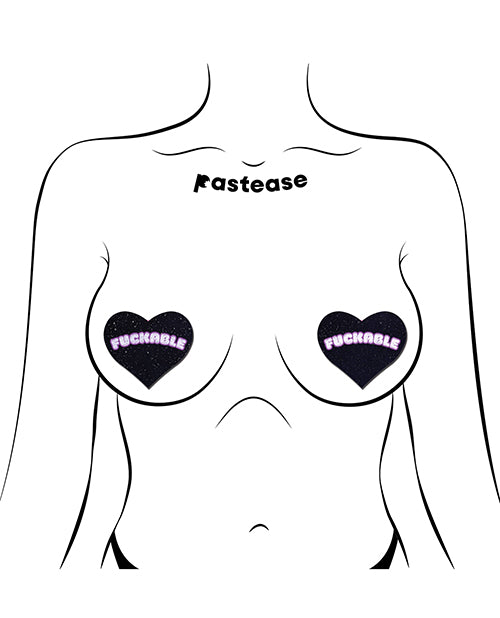 Pastease F*CKABLE Heart - Black/Pink