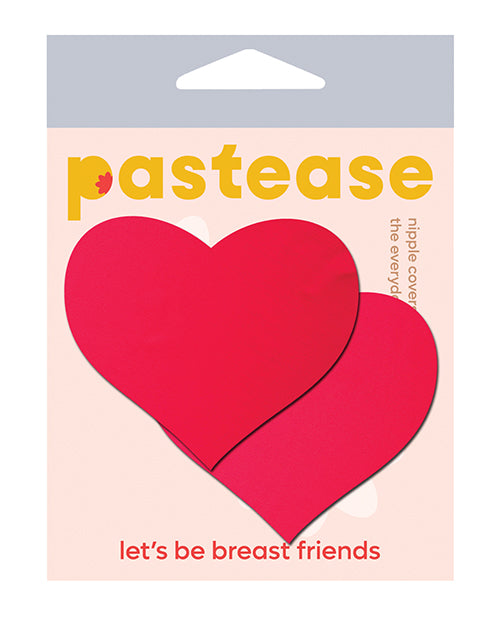 Pastease Basic Heart Black Light Reactive - Neon Red
