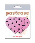 Pastease Heart w/Polka Dot - Pink/Black O/S