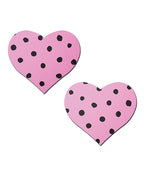Pastease Heart w/Polka Dot - Pink/Black O/S