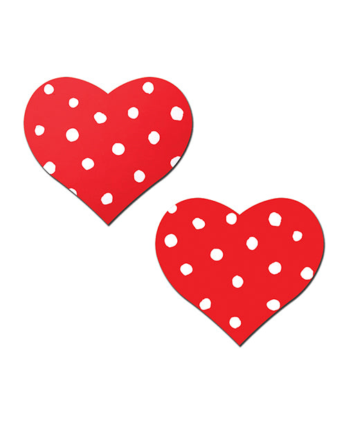 Pastease Heart w/Polka Dot - Red/White O/S