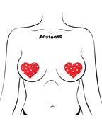 Pastease Heart w/Polka Dot - Red/White O/S