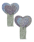 Pastease Tassel Glitter Heart - Silver