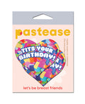 Pastease Tits Your Birthday! Heart - Multi - Color