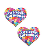 Pastease Tits Your Birthday! Heart - Multi - Color