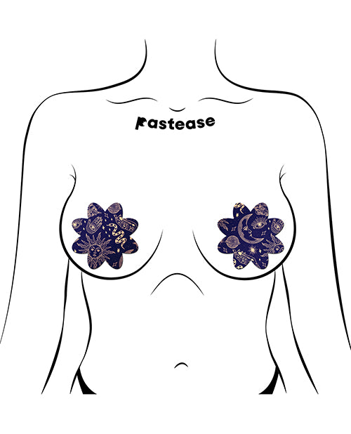 Pastease Midnight Celestial Sun &amp; Moon Petal - Black/White O/S