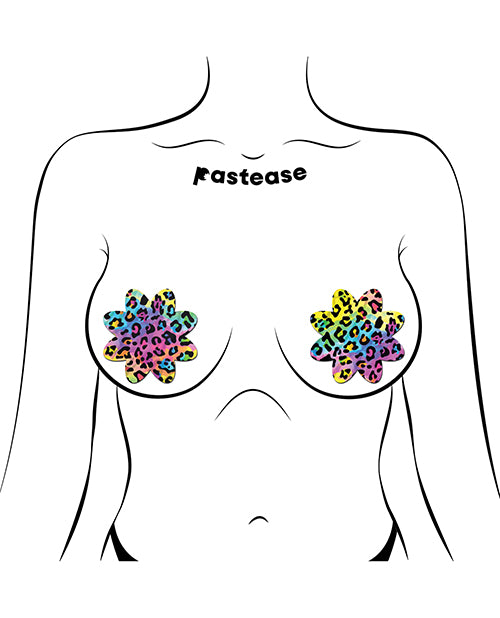 Pastease Cheetah Leopard Print Petal - Rainbow O/S