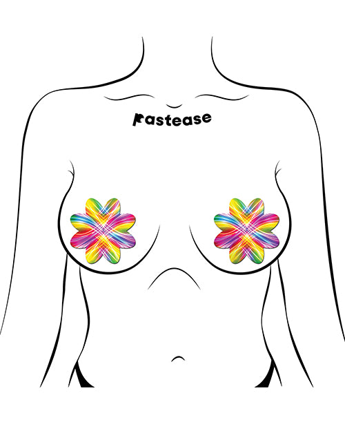 Pastease Electric Fractal Laser Petal - Rainbow O/S