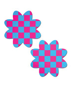 Pastease Neon Checkered Petal - Pink/Blue O/S