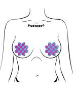 Pastease Neon Checkered Petal - Pink/Blue O/S