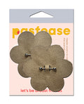 Pastease Pierced Flower Breast Petal w/Barbell Piercing - Nude