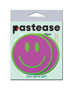 Pastease Neon Green Glow - in - the - Dark Smiley Face - Pink
