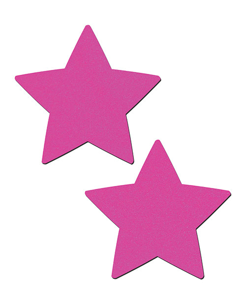 Pastease Basic Star Black Light Reactive - Neon Pink