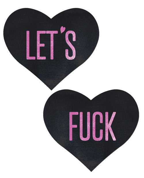 Pastease Let' Fuck Hearts - Black