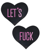 Pastease Let' Fuck Hearts - Black