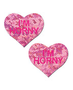 Pastease I' Horny Heart - Pink/Red
