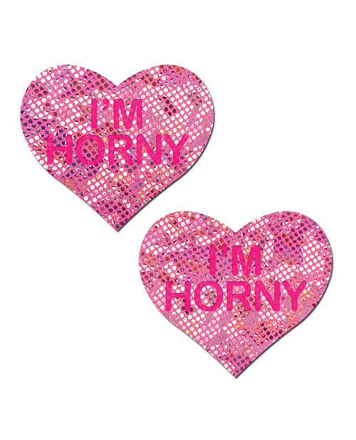 Pastease I' Horny Heart - Pink/Red