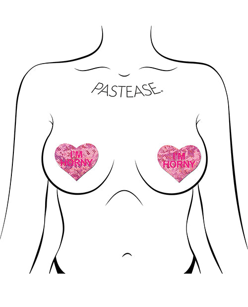 Pastease I' Horny Heart - Pink/Red
