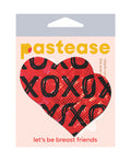 Pastease Glitter XOXO Heart - Red/Black